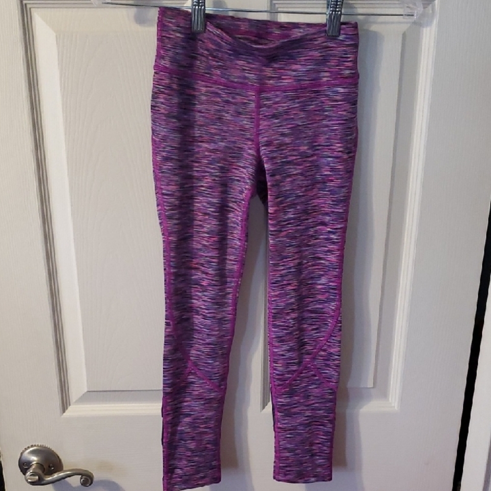 all in motion Purple Space-Dye Girls' Active Leggings